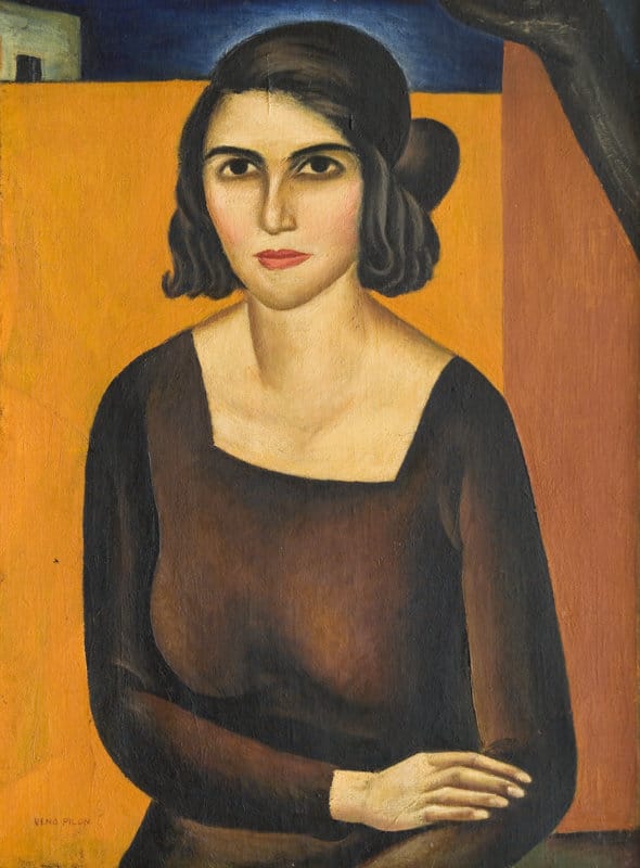 Veno Pilon, Furlanska delavka, 1923, olje,platno (last: Pilonova galerija Ajdovščina, foto: Primož Brecelj)