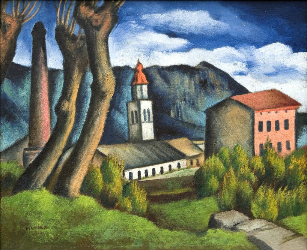 Veno Pilon, Ajdovščina, 1925, olje, platno, (last: Pilonova galerija Ajdovščina, foto: Primož Brecelj)